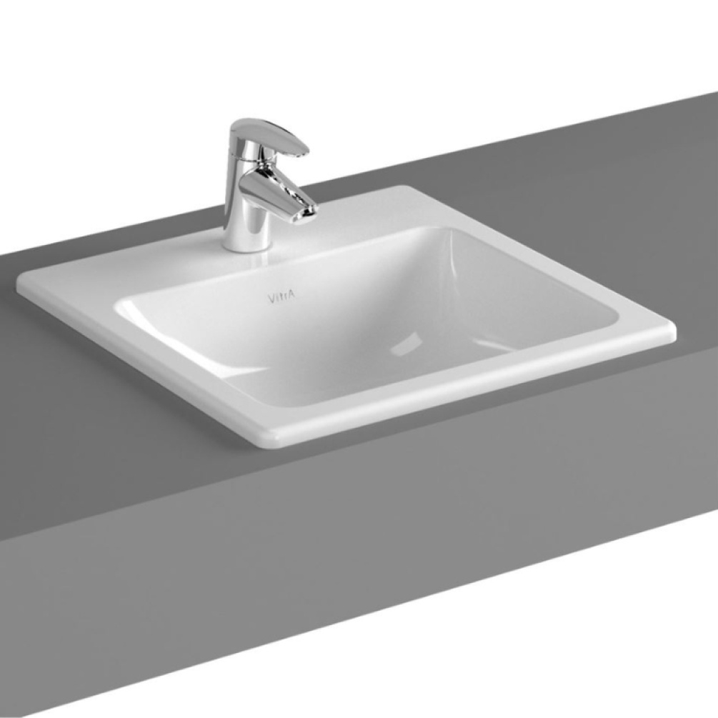 Product Cut out image of VitrA S20 450mm Square Countertop Basin